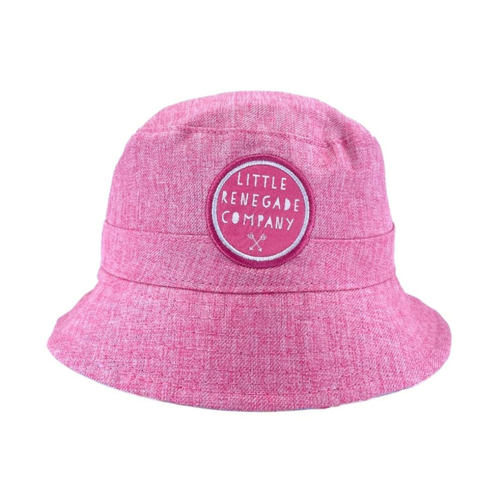 Little Renegade Company Reversible Bucket Hat - Camellia/Pink