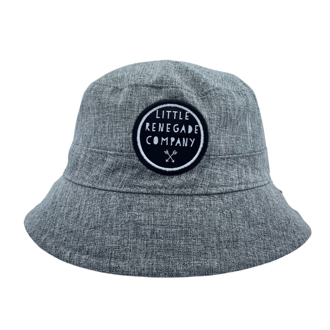 Little Renegade Company Reversible Bucket Hat - Dino Party/Charcoal