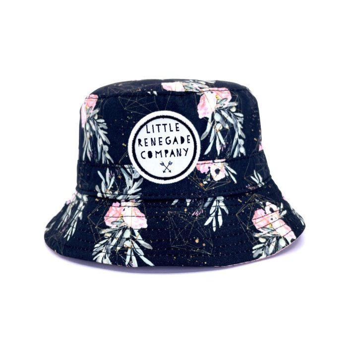 Little Renegade Company Reversible Bucket Hat - Valentine/blush