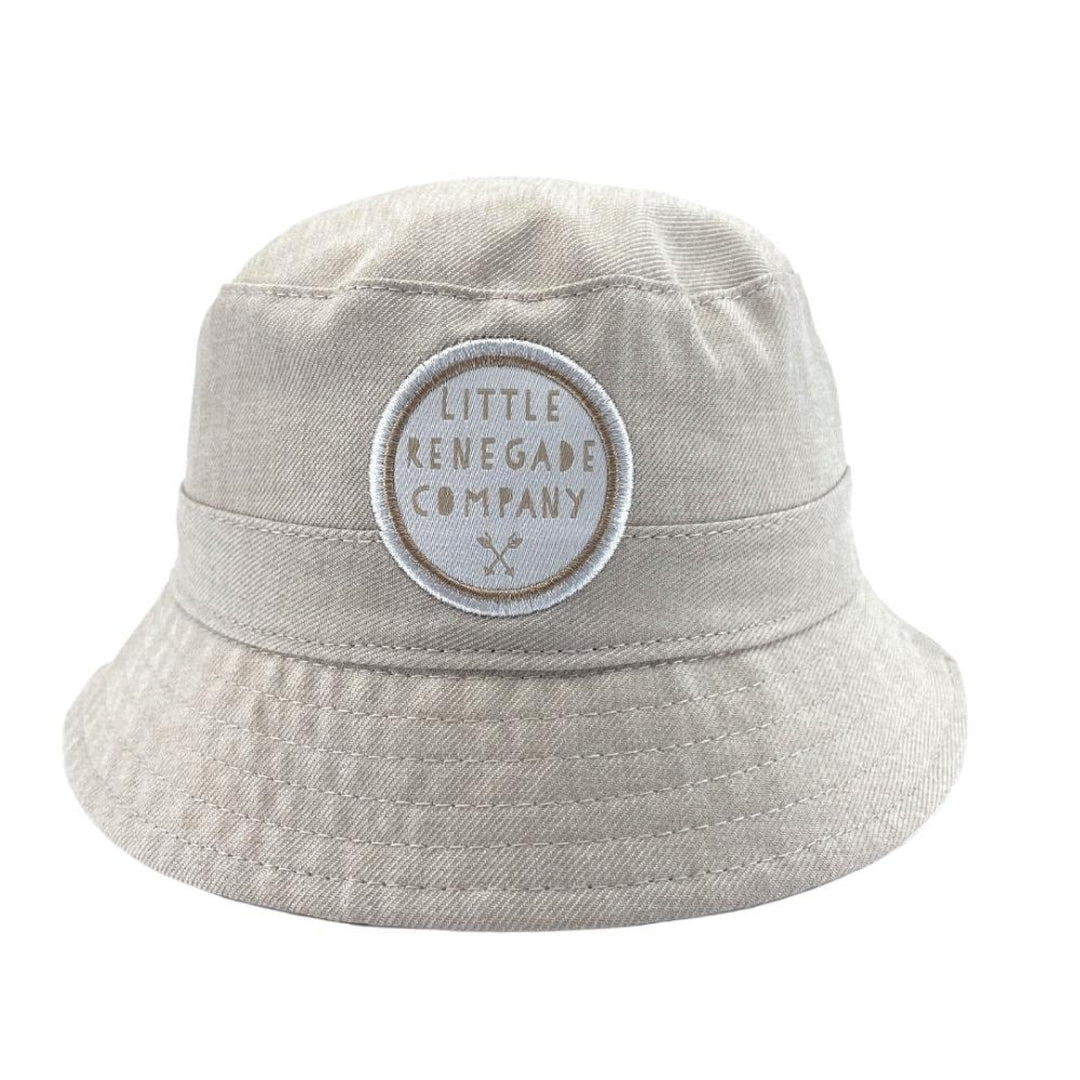 Little Renegade Company Reversible Bucket Hat - Gull/Beige
