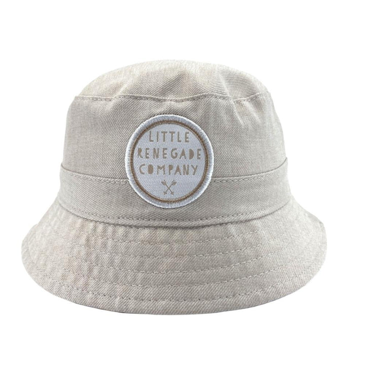 Little Renegade Company Reversible Bucket Hat - Gull/Beige