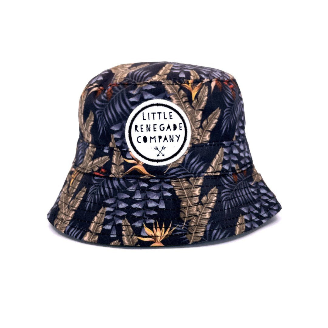 Little Renegade Company Reversible Bucket Hat - Kahuna/olive