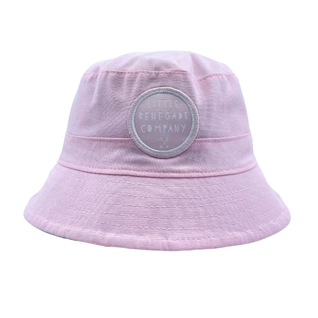 Little Renegade Company Reversible Bucket Hat - Magic Garden/Pale Pink