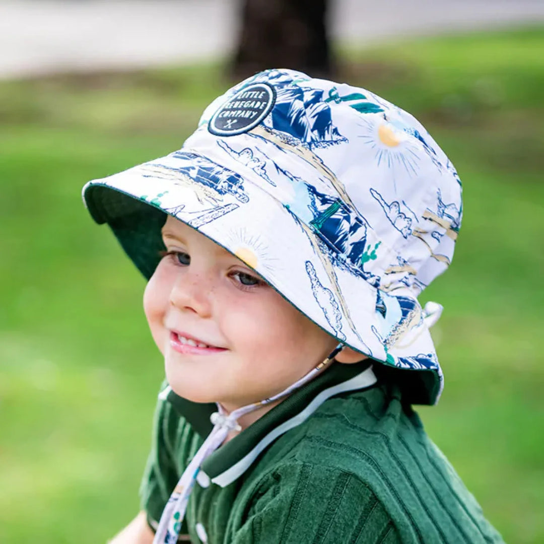 Little Renegade Company Reversible Bucket Hat - Oakland/Green