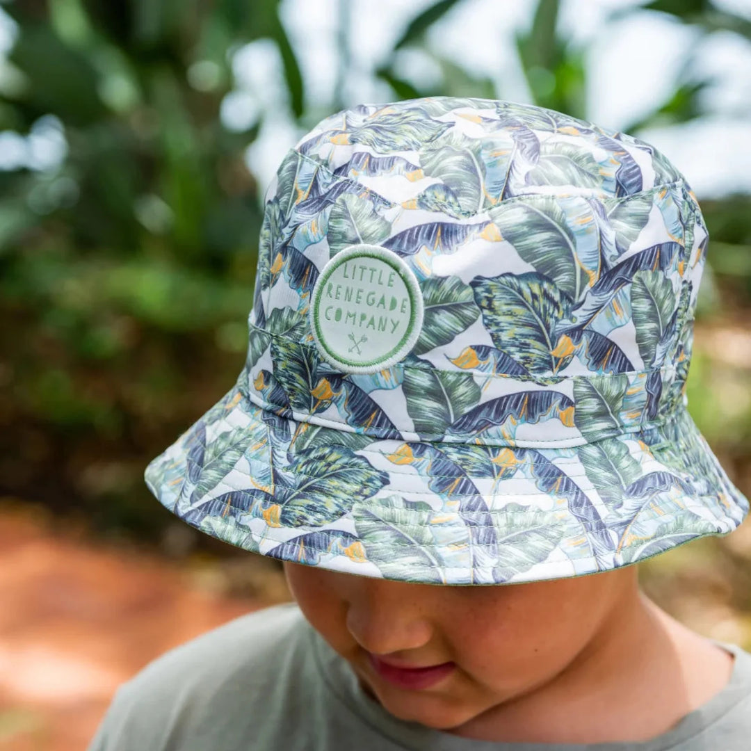 Little Renegade Company Reversible Bucket Hat - Tropic/Green