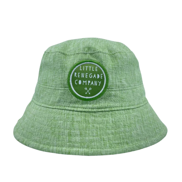Little Renegade Company Reversible Bucket Hat - Wheels N Roads/Light Green