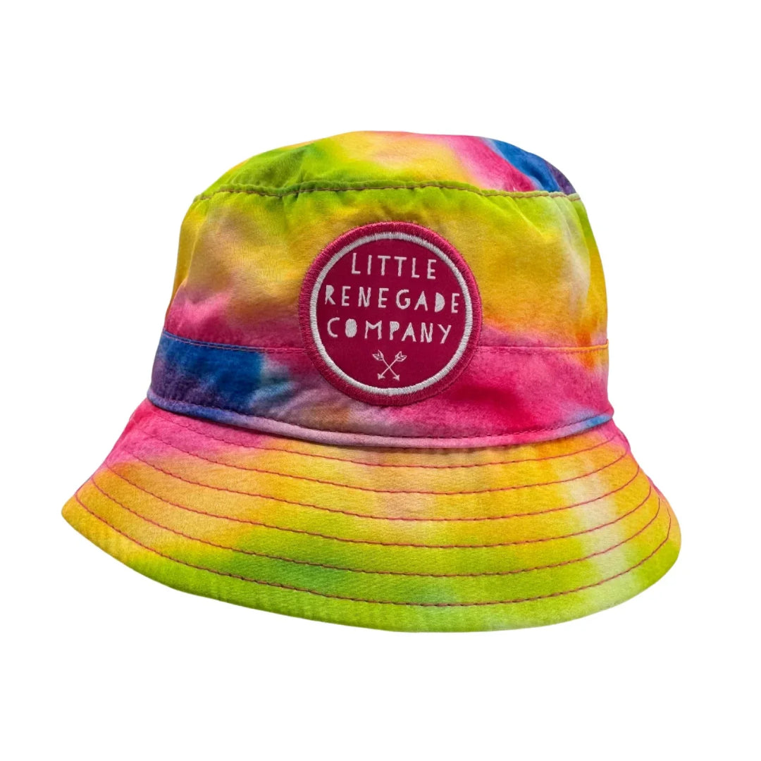 Little Renegade Company Reversible Bucket Hat - Willow/Pink