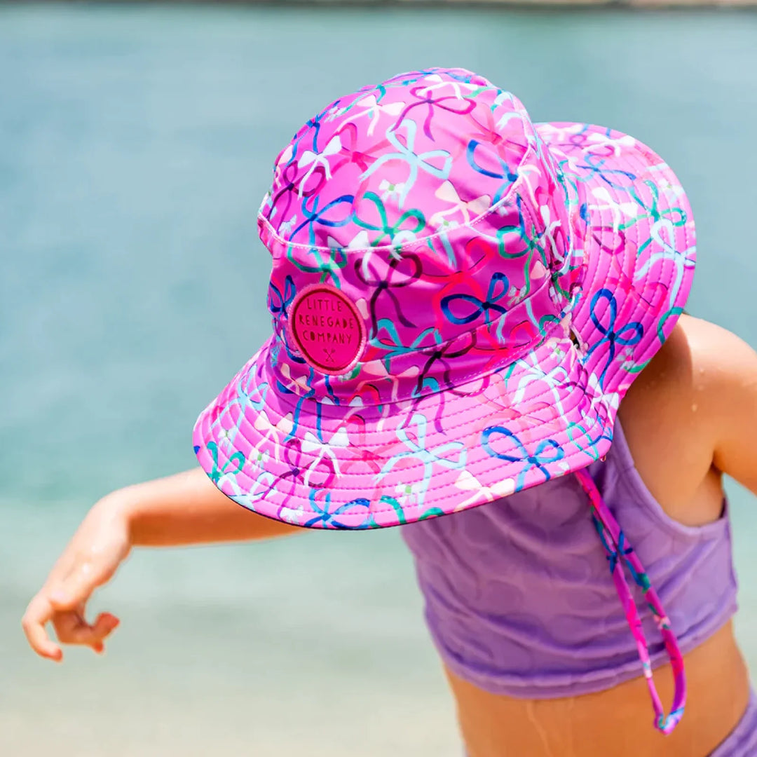 Little Renegade Company Reversible Swim Hat -Lovely Bows