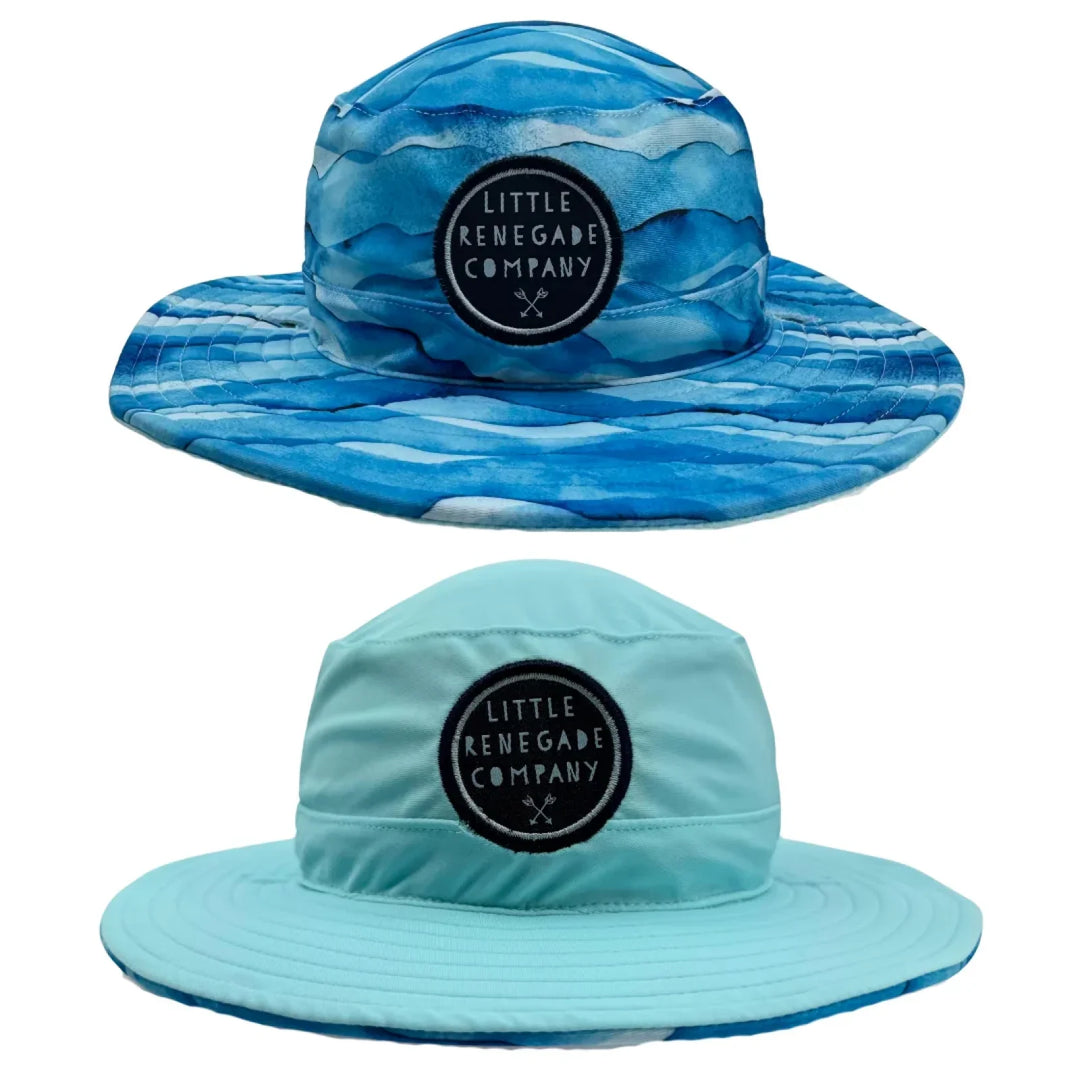 Little Renegade Company Reversible Swim Hat - Pacific