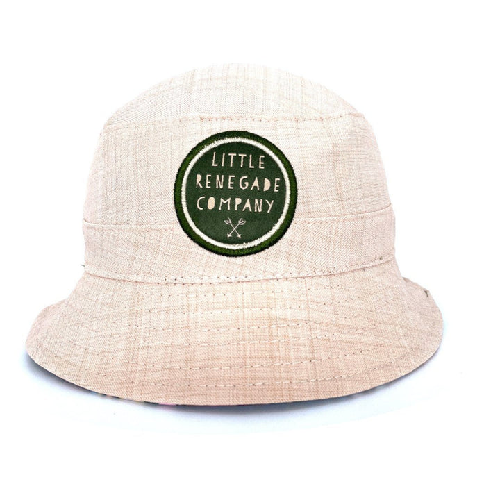 Little Renegade Reversible Bucket Hat - Aussie Natives/ Cream