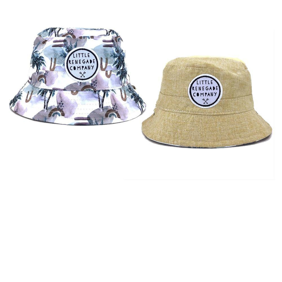 Little Renegade Reversible Bucket Hat - Haven/beige