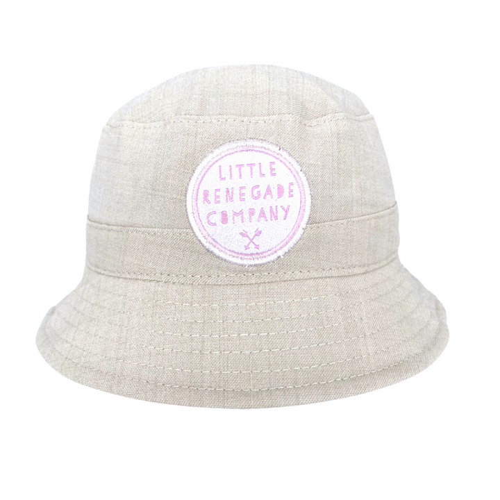 Little Renegade Reversible Bucket Hat - Meadow/linen