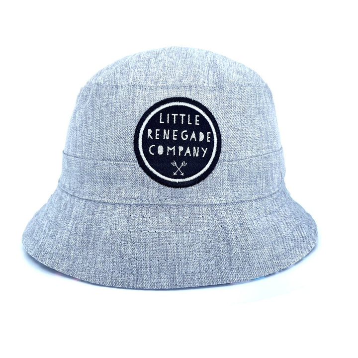 Little Renegade Reversible Bucket Hat - Superhero Pals/ Grey