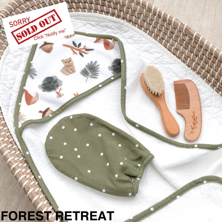 Living Textiles 4 Piece Baby Bath Gift Set Forest Retreat
