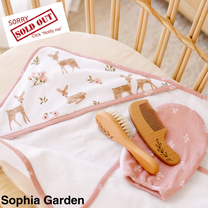 Living Textiles 4 Piece Baby Bath Gift Set Sophia Garden