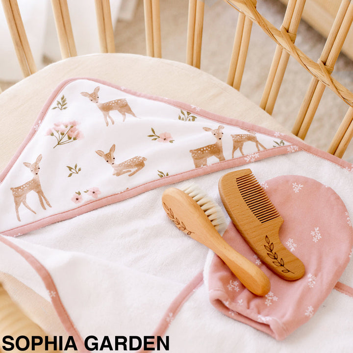 Living Textiles 4 Piece Baby Bath Gift Set Sophia Garden