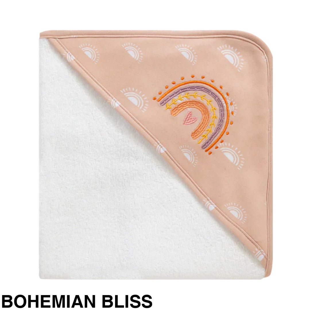 Living Textiles Baby Hooded Towels Bohemian Bliss