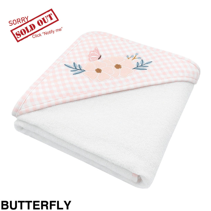 Living Textiles Baby Hooded Towels Butterfly