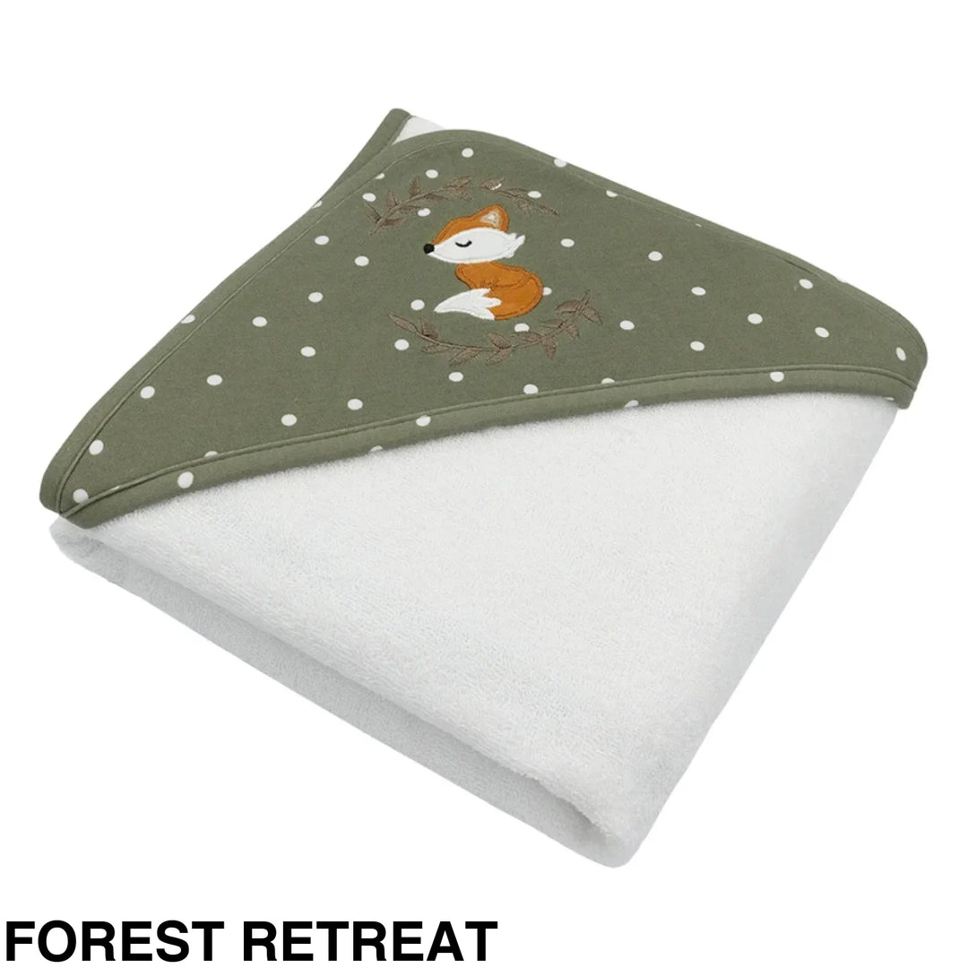 Living Textiles Baby Hooded Towels Forest Retreat