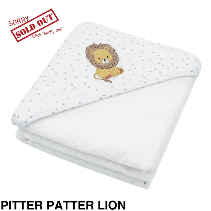 Living Textiles Baby Hooded Towels Pitter Patter Lion