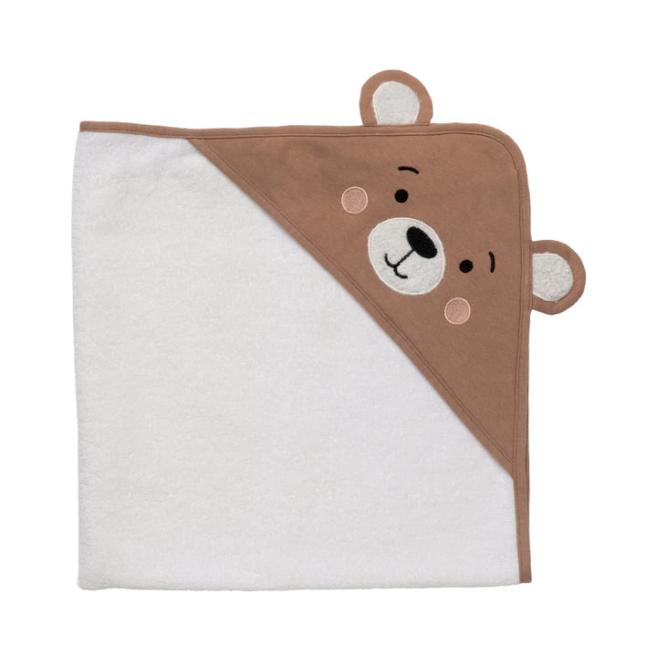 Living Textiles Baby Hooded Towels Cuddly Bear
