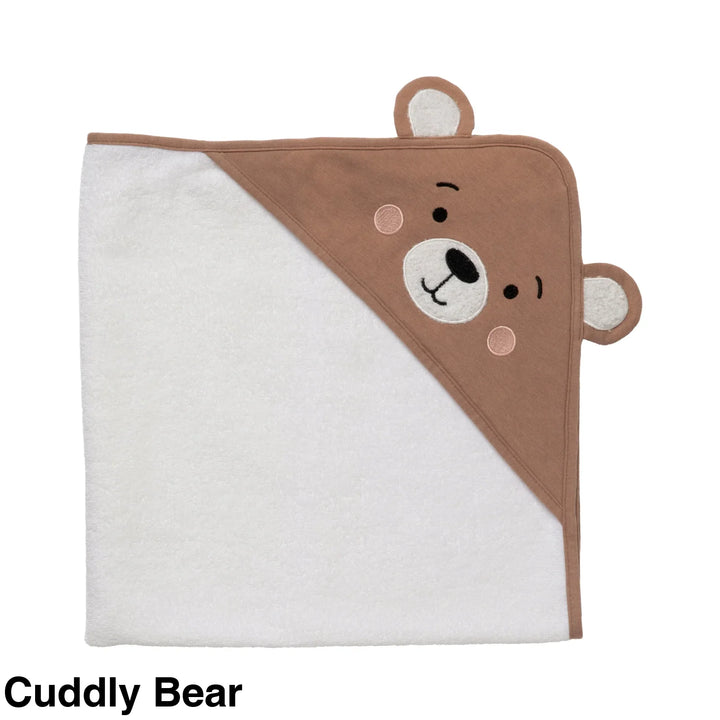 Living Textiles Baby Hooded Towels Cuddly Bear