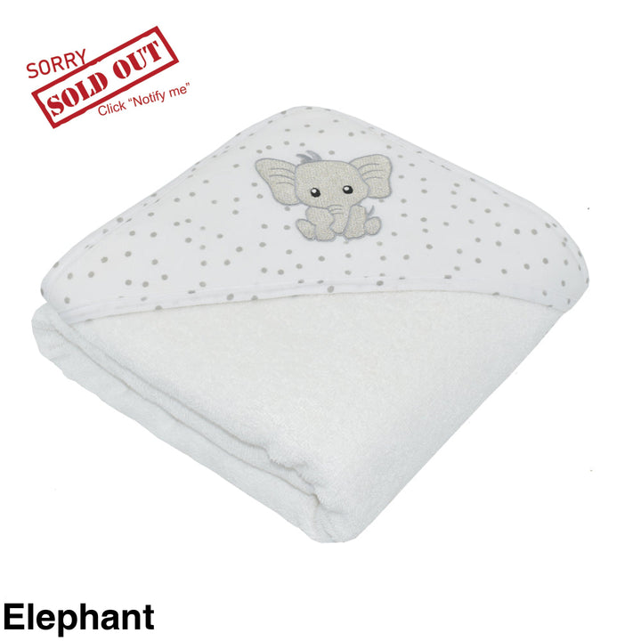 Living Textiles Baby Hooded Towels Elephant