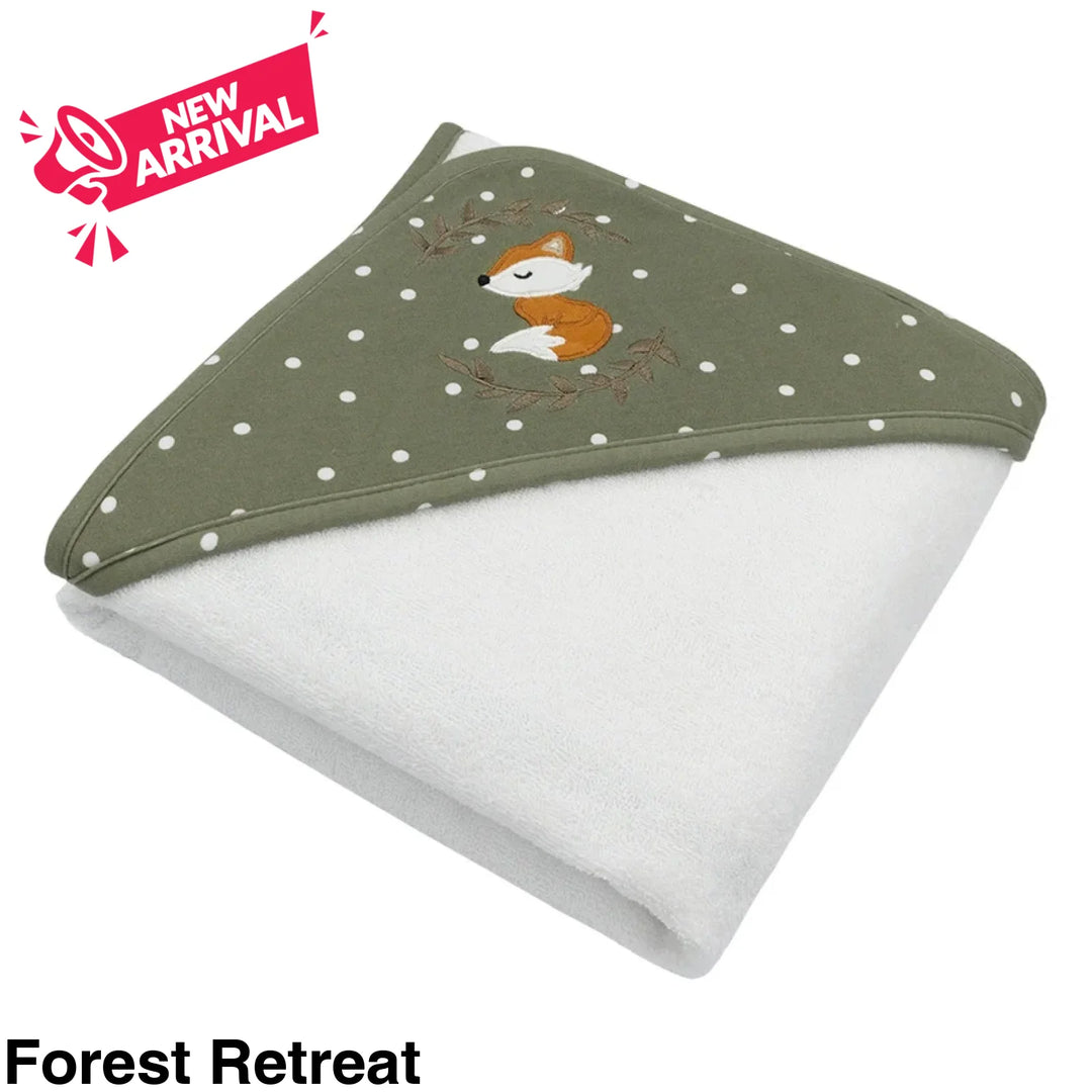 Living Textiles Baby Hooded Towels Forest Retreat