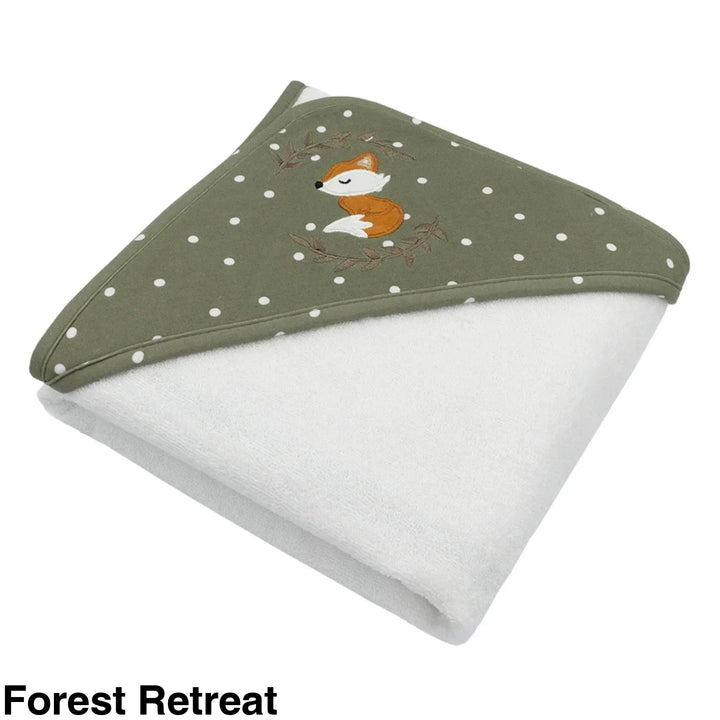 Living Textiles Baby Hooded Towels Forest Retreat