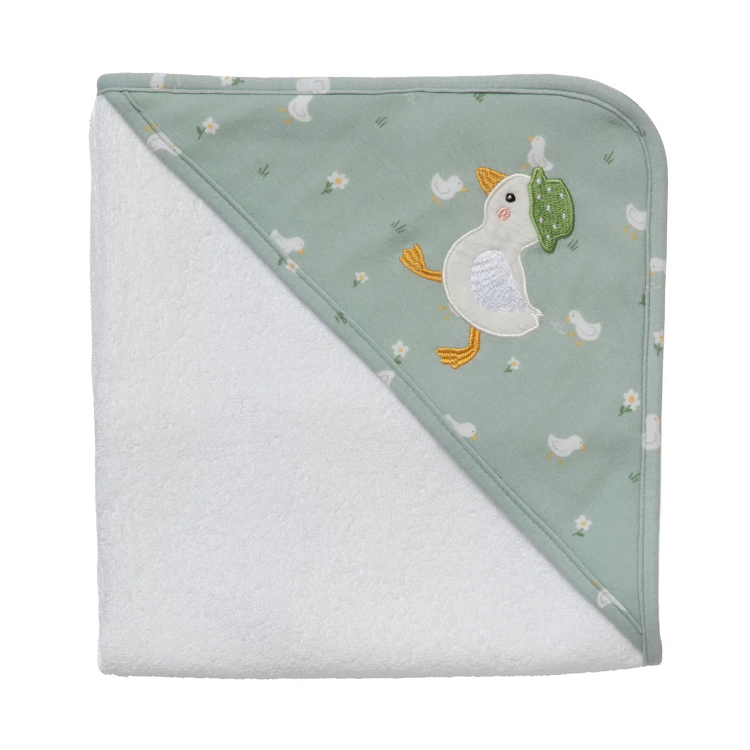 Living Textiles Baby Hooded Towels Goosey Goosey
