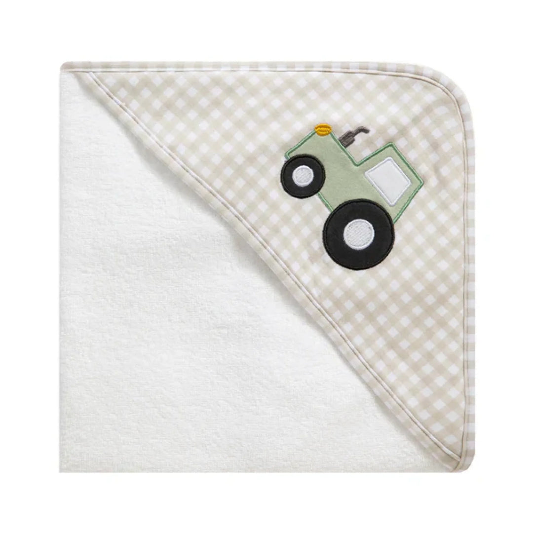 Living Textiles Baby Hooded Towels Tractor Ride