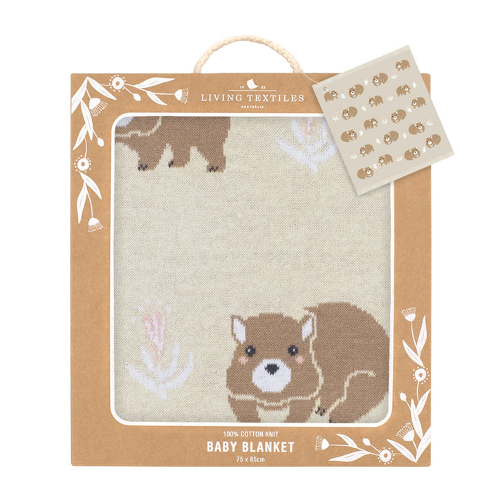 Living Textiles Australiana Knit Baby Blanket