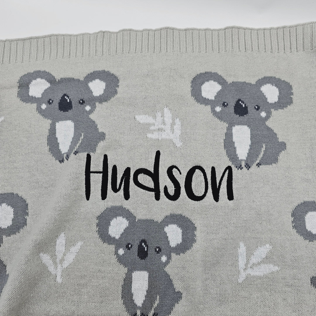 Living Textiles Australiana Knit Baby Blanket