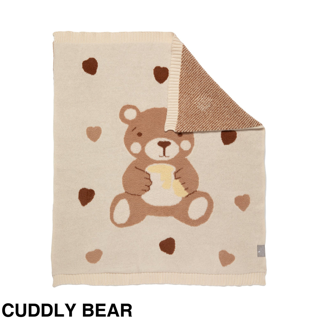 Living Textiles Knit Baby Blanket Cuddly Bear
