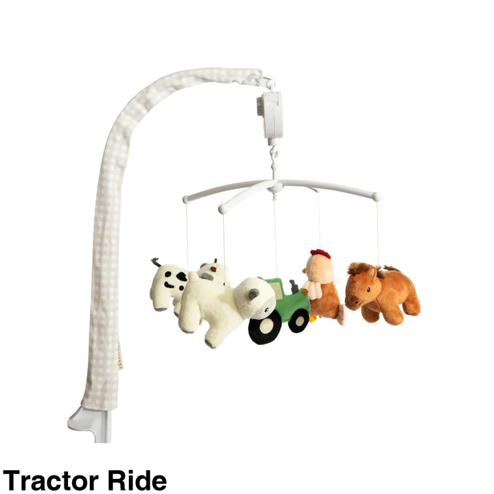 Living Textiles Musical Mobile Set Australiana Tractor Ride
