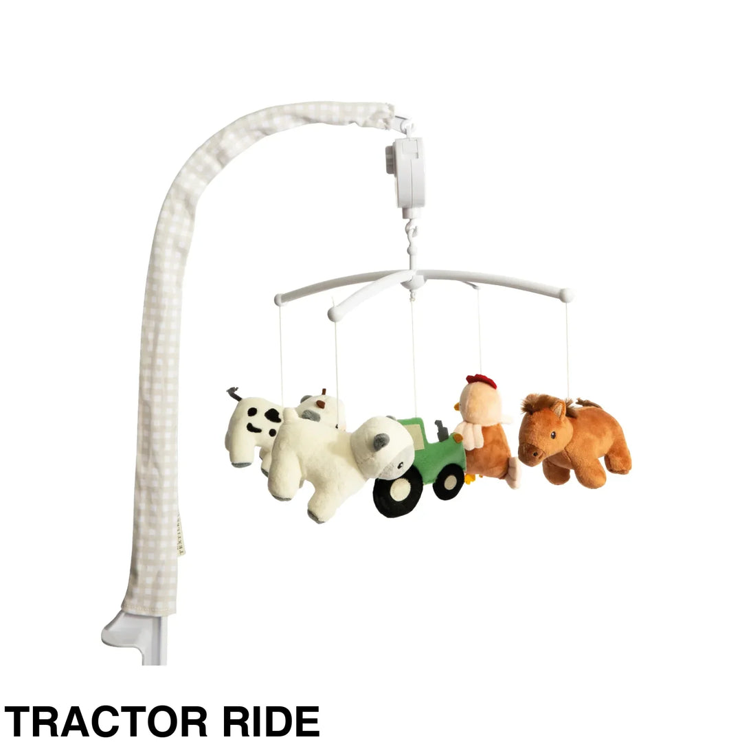 Living Textiles Musical Mobile Set Australiana Tractor Ride