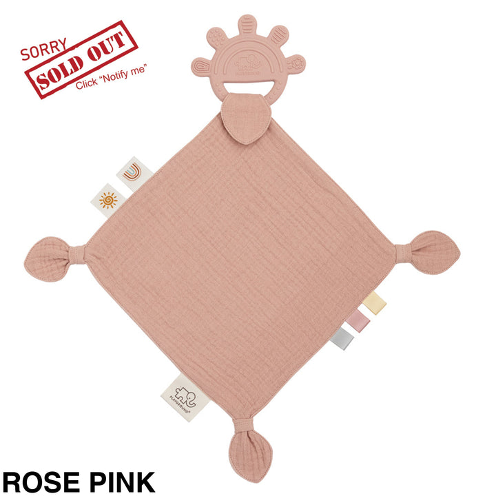 Living Textiles Silicone Comfort Teether Rose Pink