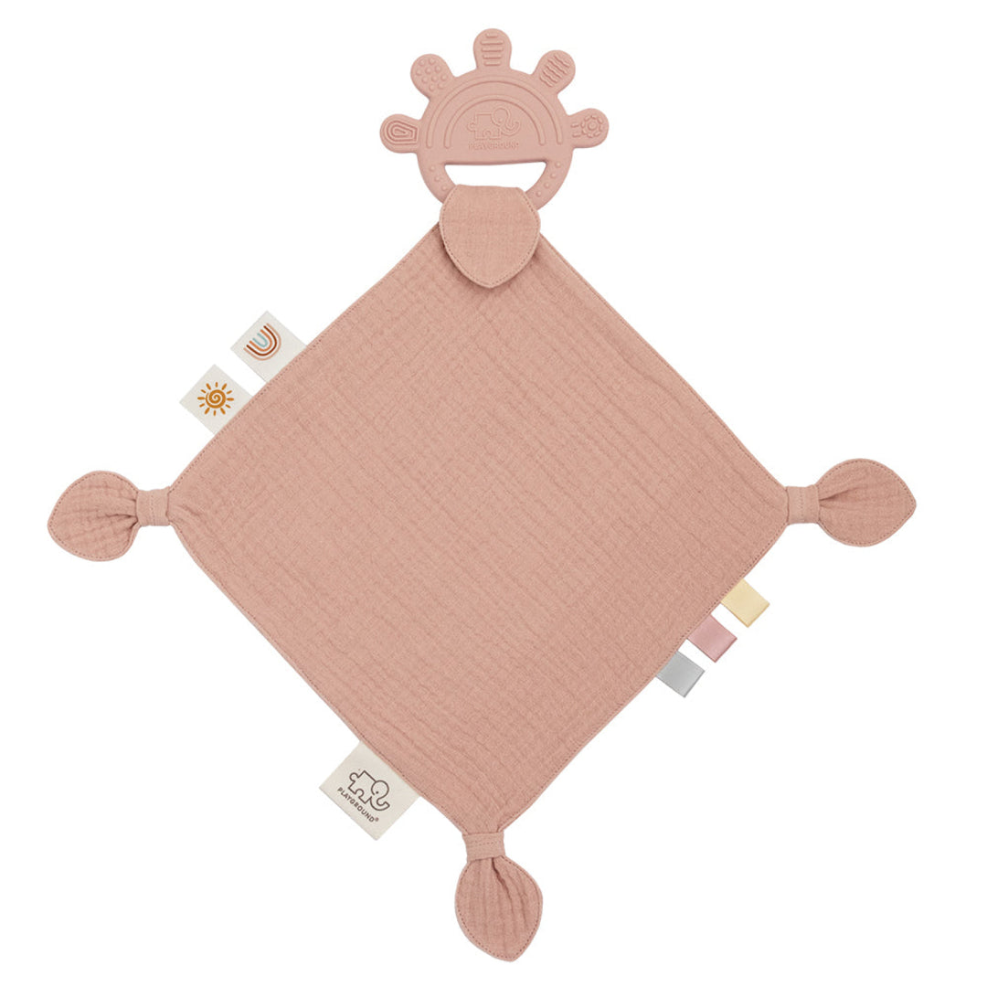 Living Textiles Silicone Comfort Teether Rose Pink
