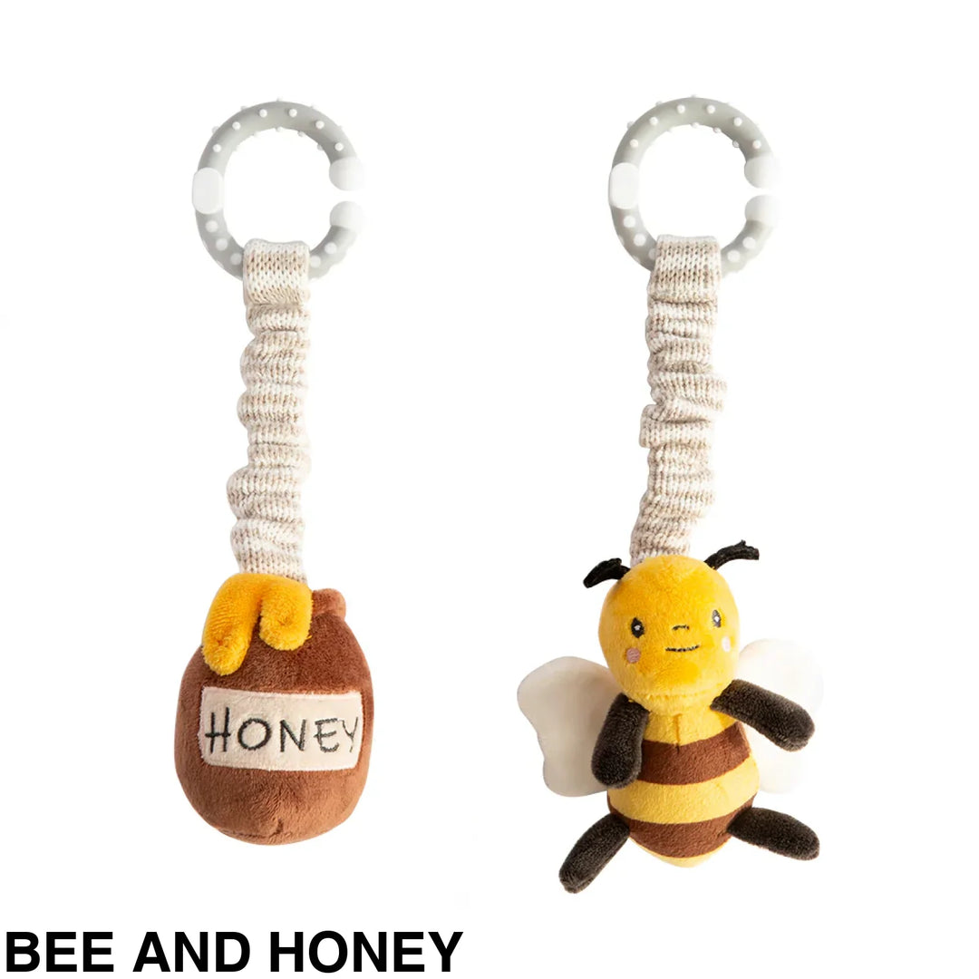 Living Textiles Stroller Toy 2 pack Bee and Honey Comforter