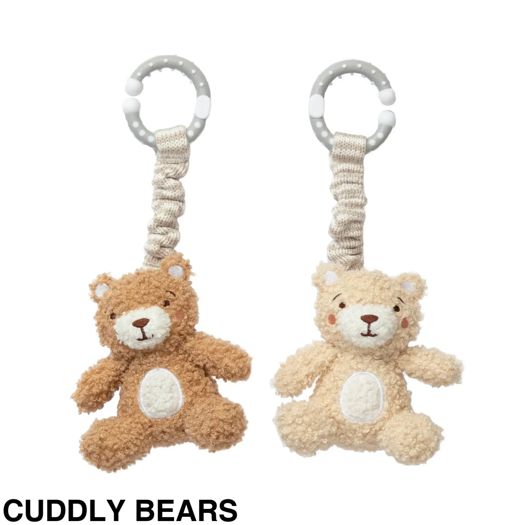 Living Textiles Stroller Toy 2 pack Cuddly Bears Comforter