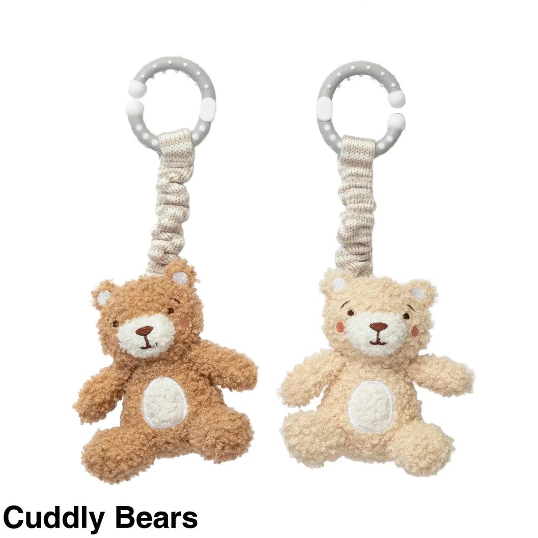 Living Textiles Stroller Toy 2 pack Cuddly Bears Comforter