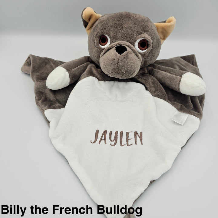 Love by Emi - White Noise & Lullaby Comforter Billy the French Bulldog