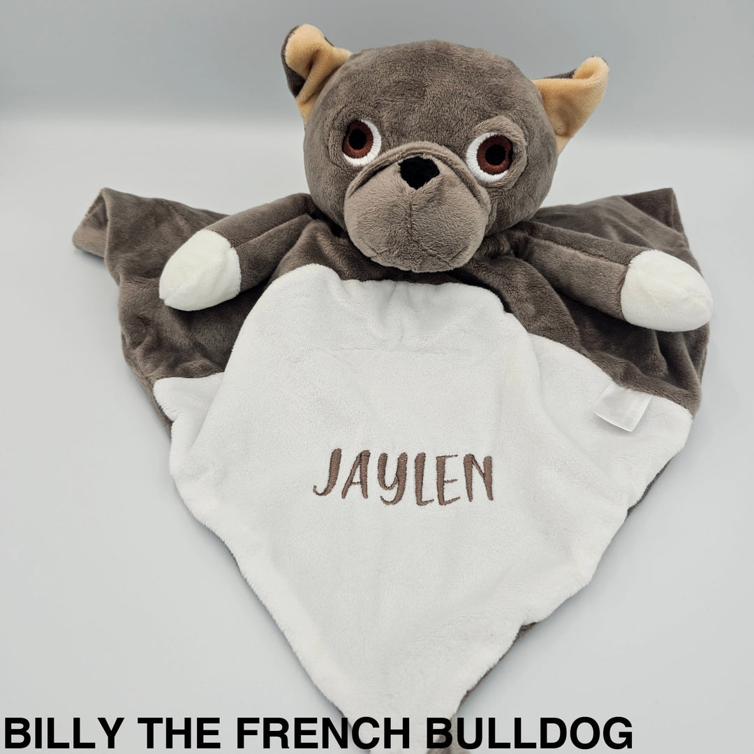 Love by Emi - White Noise & Lullaby Comforter Billy the French Bulldog