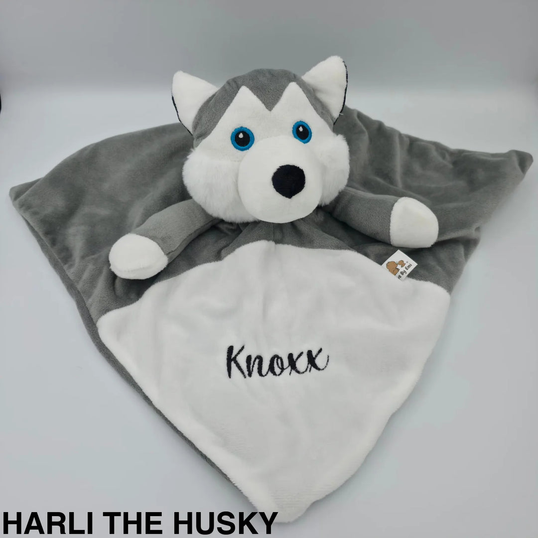 Love by Emi - White Noise & Lullaby Comforter Harli the Husky