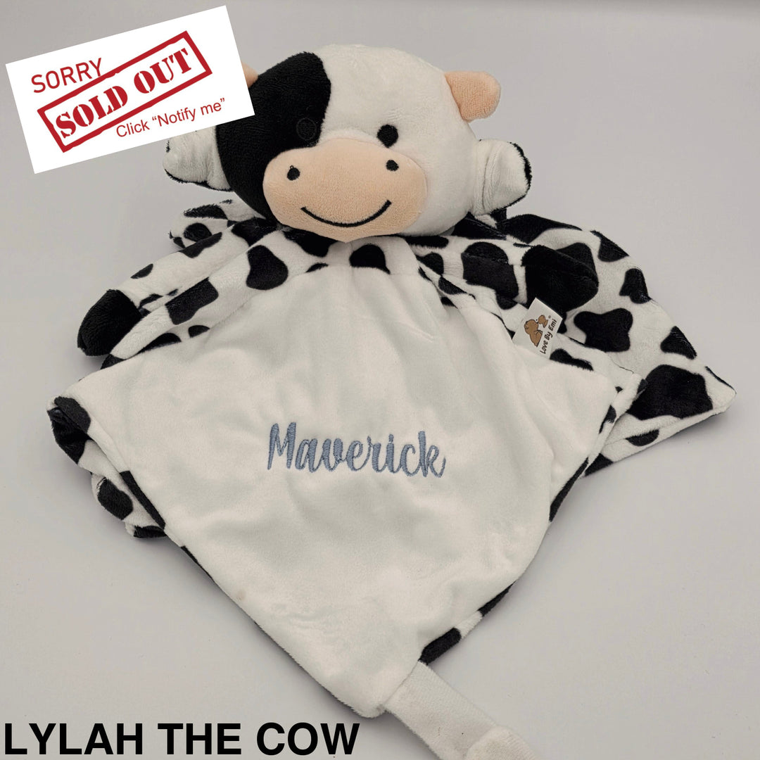 Love by Emi - White Noise & Lullaby Comforter Lylah the Cow