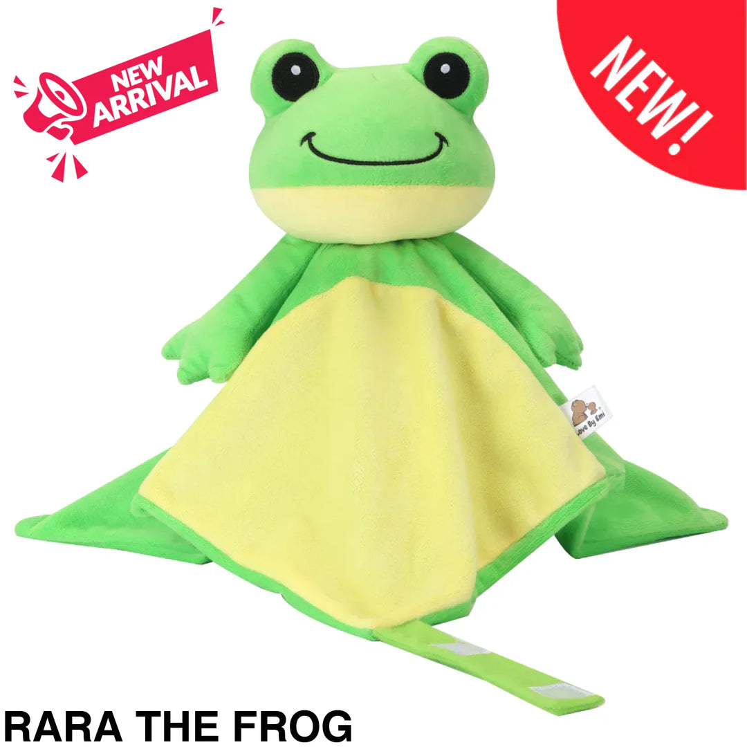 Love by Emi - White Noise & Lullaby Comforter RaRa the Frog