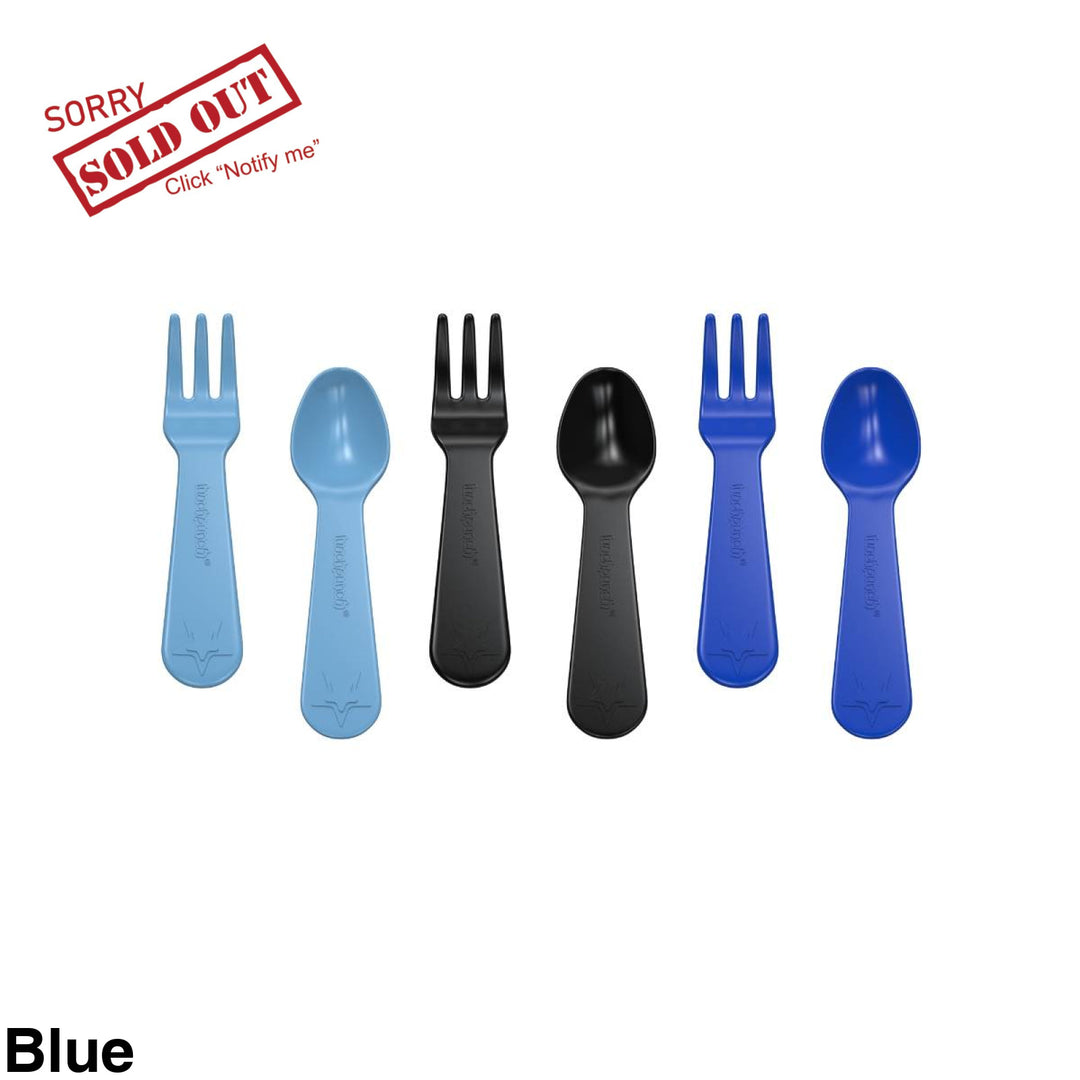 Lunch Punch Fork And Spoon Sets Blue