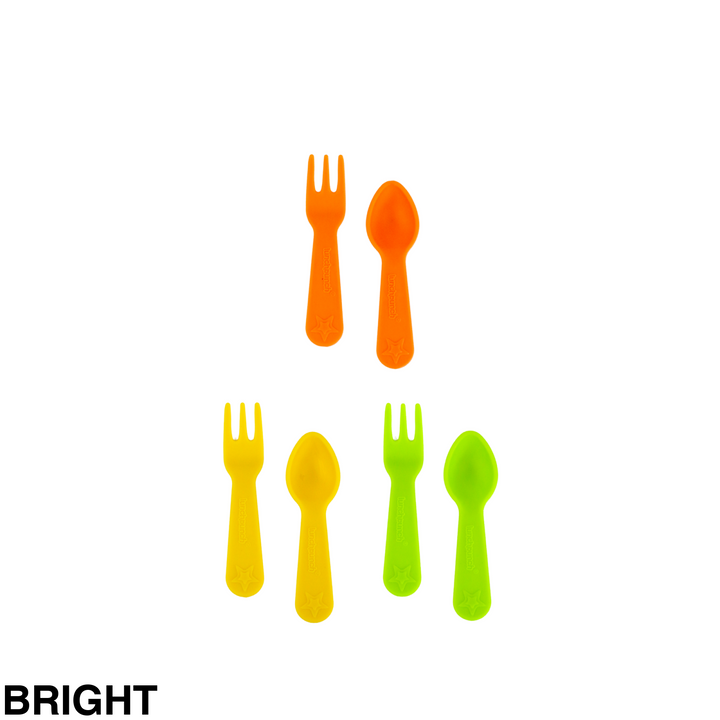Lunch Punch Fork And Spoon Sets Bright