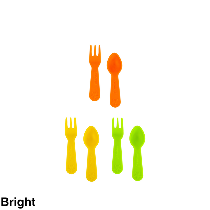 Lunch Punch Fork And Spoon Sets Bright