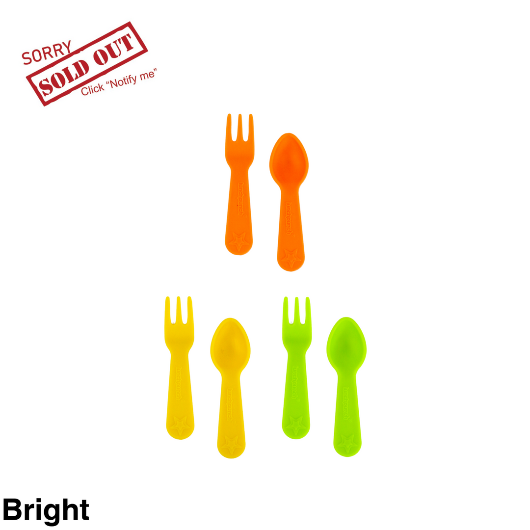 Lunch Punch Fork And Spoon Sets Bright